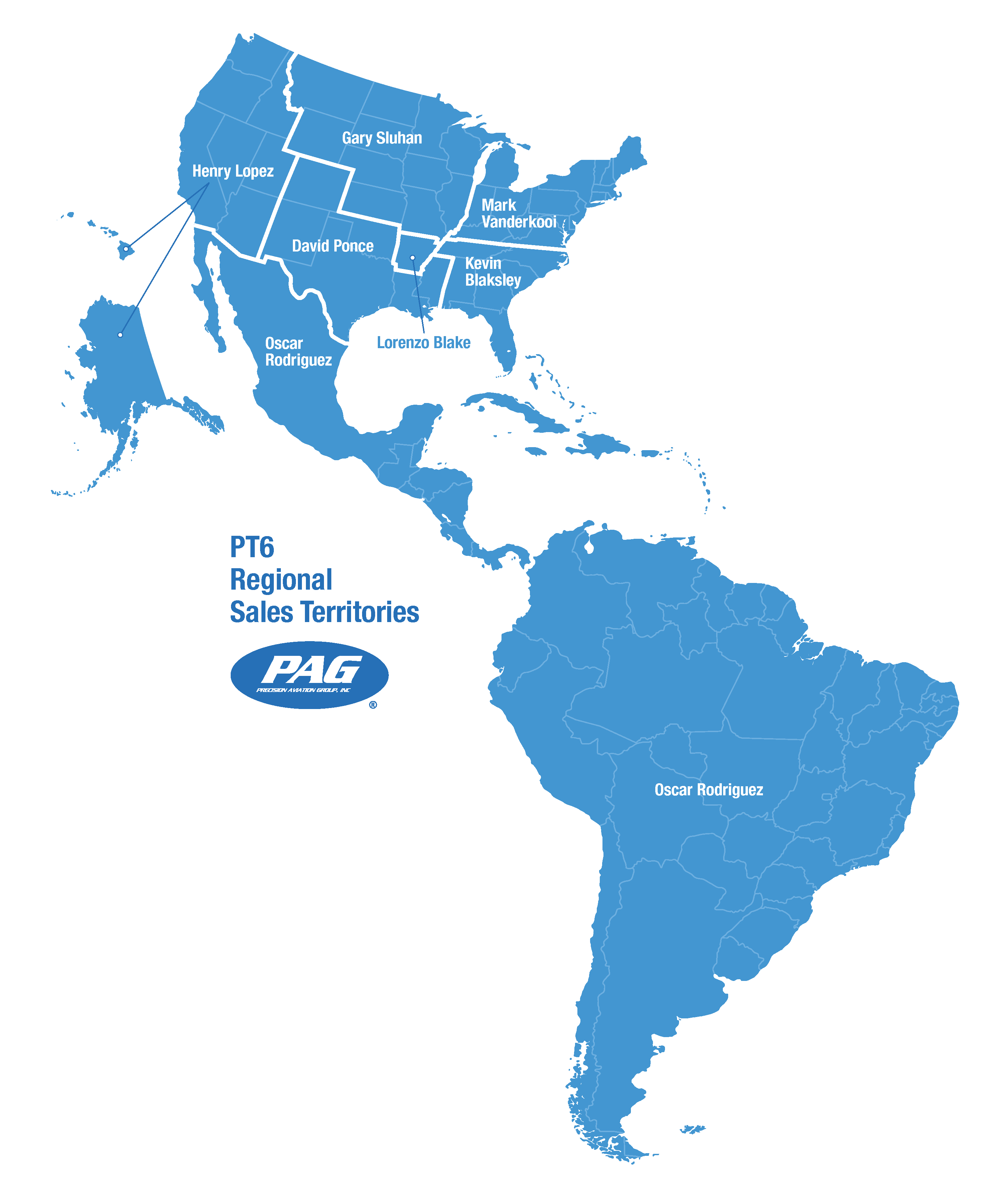 PT6 Sales Areas