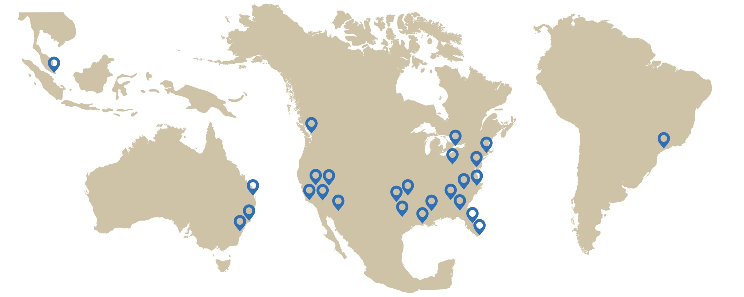 PAG Office Locations Map